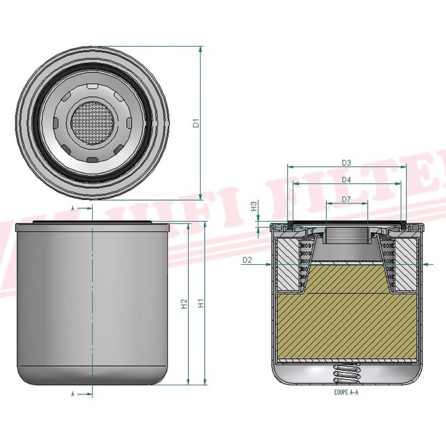 Filtre Dessicateur TB 1390 Hifi Filter référence fournisseur HIFTB1390